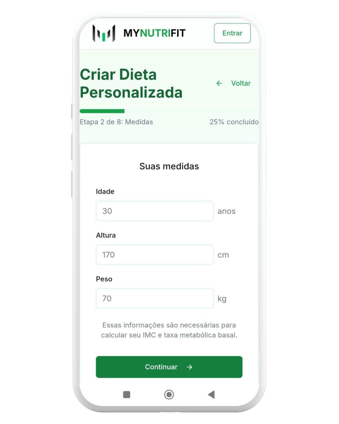 Preencha seu formulário